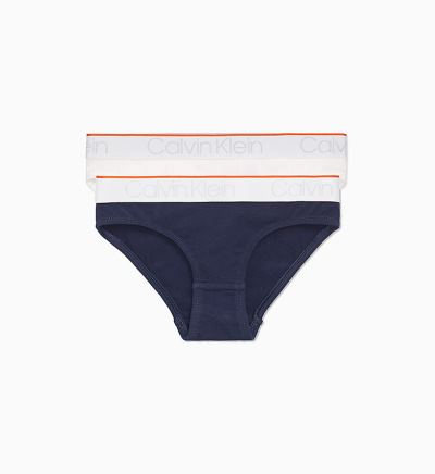 Calvin Klein Ruhák HU750467 | Calvin Klein Intense Power Lány Bikini Alsó Szürke / Fehér / Kék
